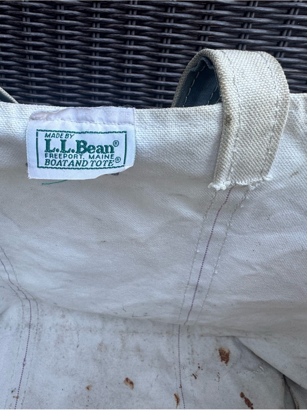 Vintage/Thrashed L.L. Bean Boat and Tote - 80s/90s - Picture 7 of 14